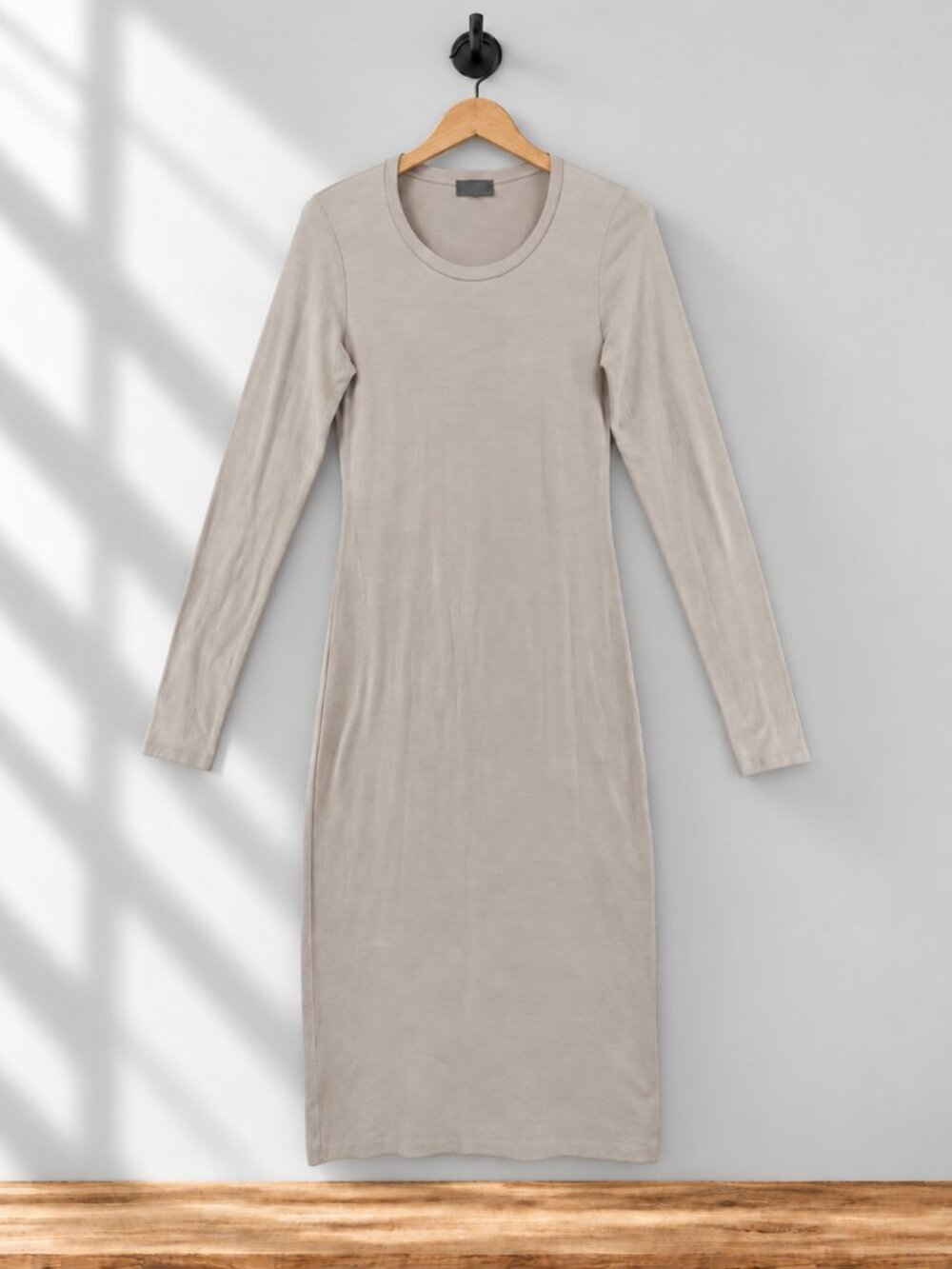 Wilfred Free, Long Sleeve Maxi Dress, Cream/Greige, Women’s Medium